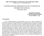 Construcción de herramientas de un sistema de información judicial